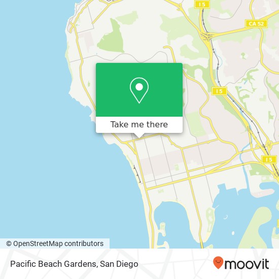 Mapa de Pacific Beach Gardens