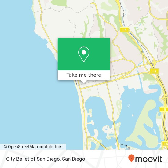 Mapa de City Ballet of San Diego