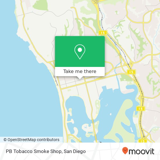Mapa de PB Tobacco Smoke Shop