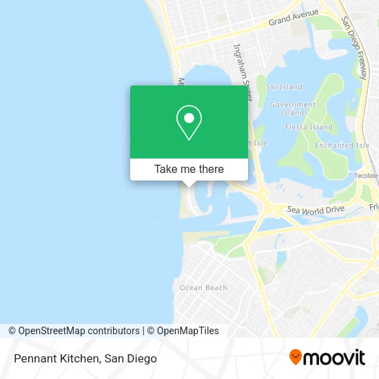 Pennant Kitchen map