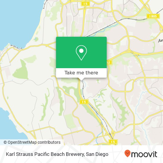 Mapa de Karl Strauss Pacific Beach Brewery