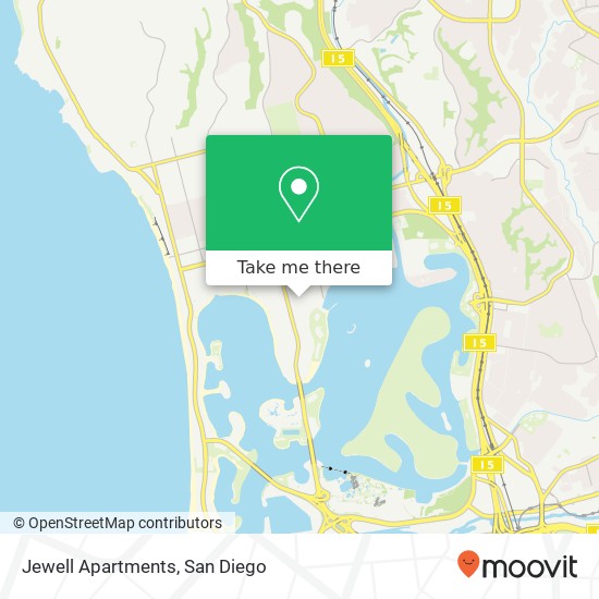 Mapa de Jewell Apartments