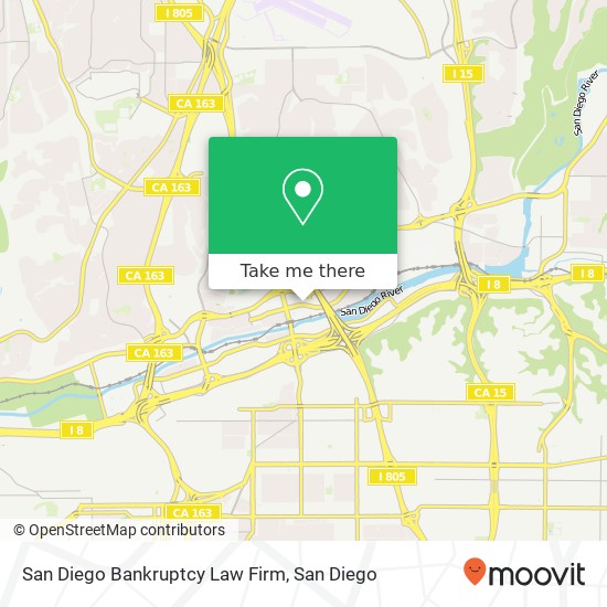 San Diego Bankruptcy Law Firm map