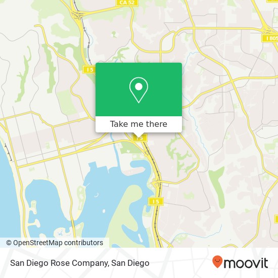 Mapa de San Diego Rose Company