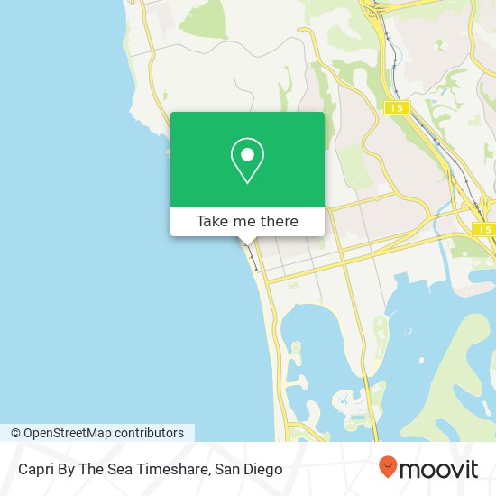 Capri By The Sea Timeshare map