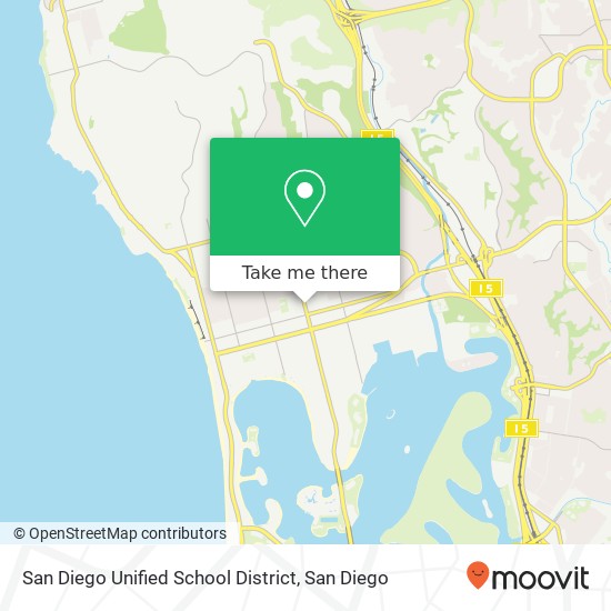 San Diego Unified School District map