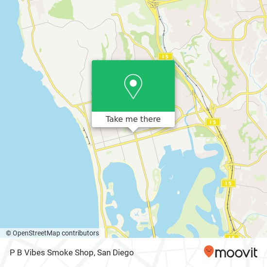 P B Vibes Smoke Shop map