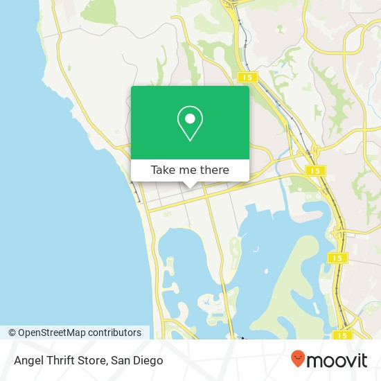 Angel Thrift Store map