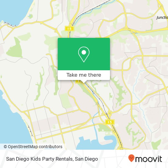 San Diego Kids Party Rentals map