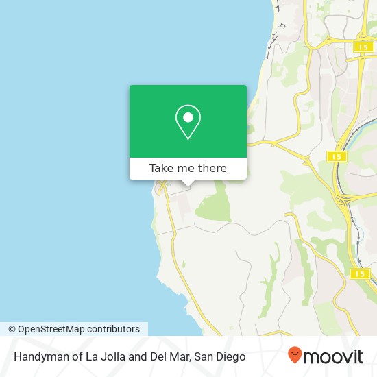 Handyman of La Jolla and Del Mar map