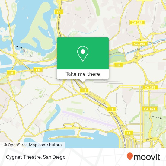 Mapa de Cygnet Theatre