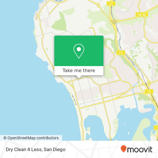 Mapa de Dry Clean 4 Less