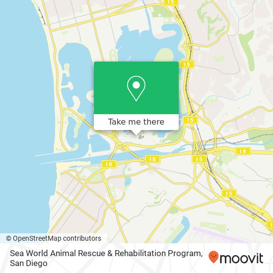 Sea World Animal Rescue & Rehabilitation Program map