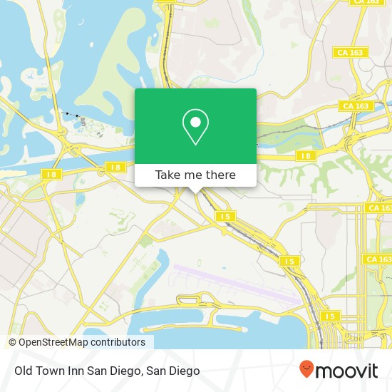 Mapa de Old Town Inn San Diego