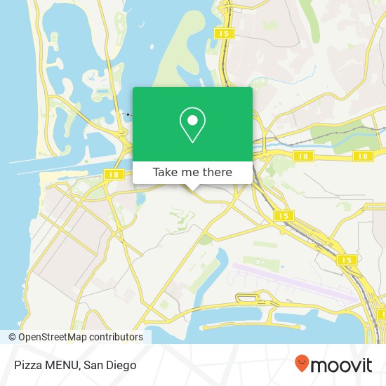 Pizza MENU map