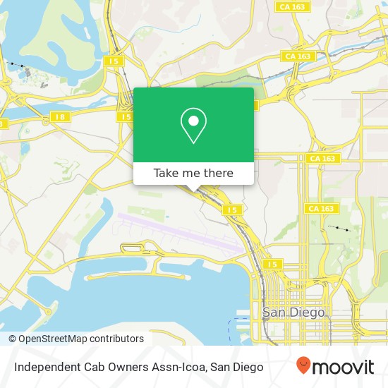 Independent Cab Owners Assn-Icoa map