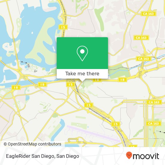 EagleRider San Diego map