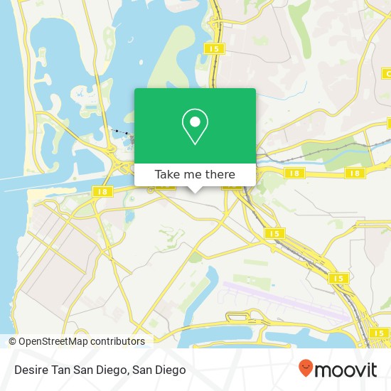 Mapa de Desire Tan San Diego