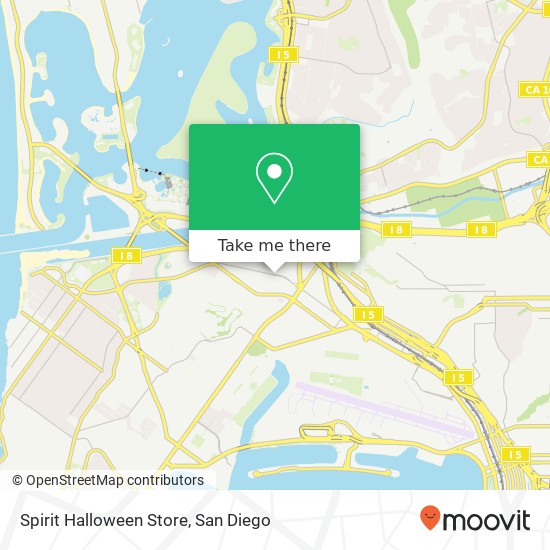 Mapa de Spirit Halloween Store