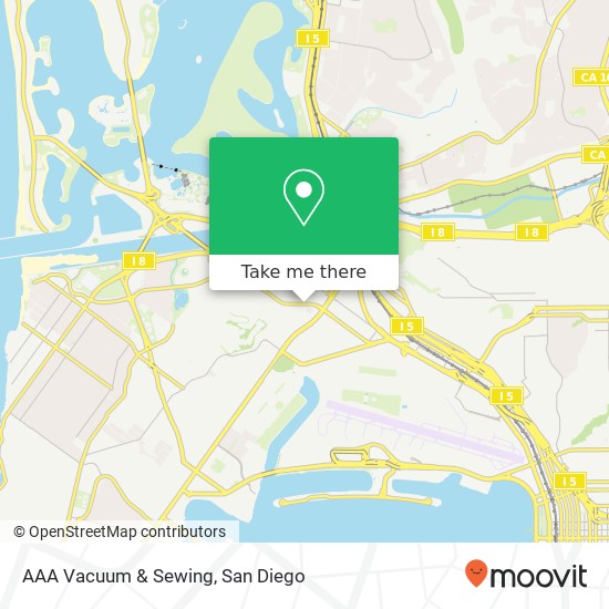 Mapa de AAA Vacuum & Sewing