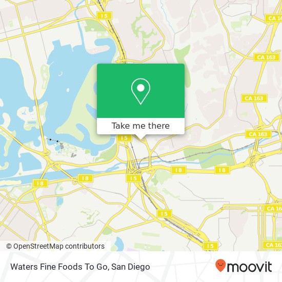 Mapa de Waters Fine Foods To Go