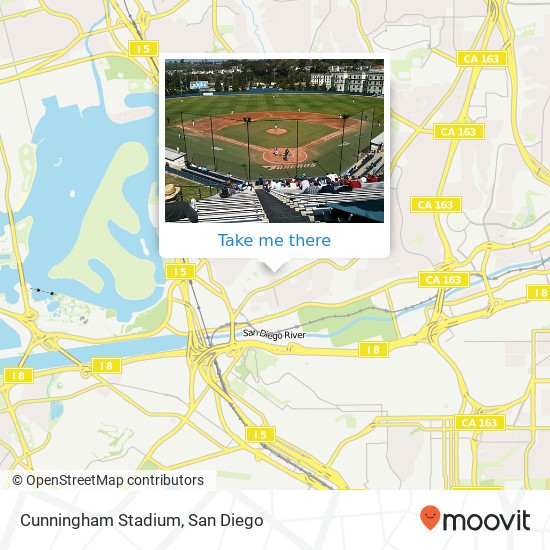 Mapa de Cunningham Stadium