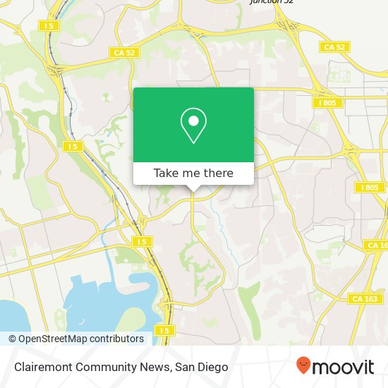 Clairemont Community News map