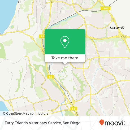 Mapa de Furry Friends Veterinary Service