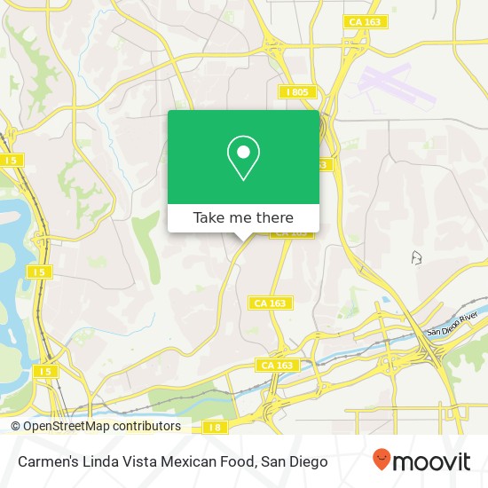 Mapa de Carmen's Linda Vista Mexican Food
