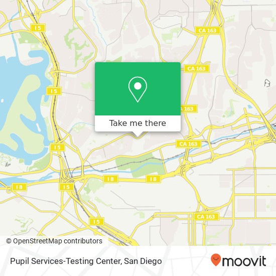 Mapa de Pupil Services-Testing Center