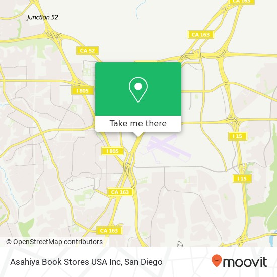 Mapa de Asahiya Book Stores USA Inc