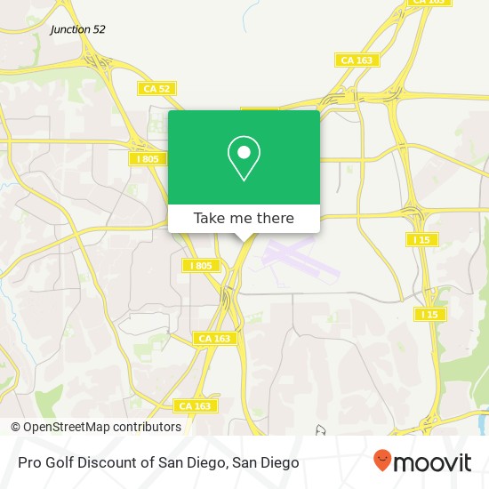 Mapa de Pro Golf Discount of San Diego