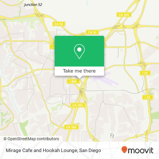 Mapa de Mirage Cafe and Hookah Lounge