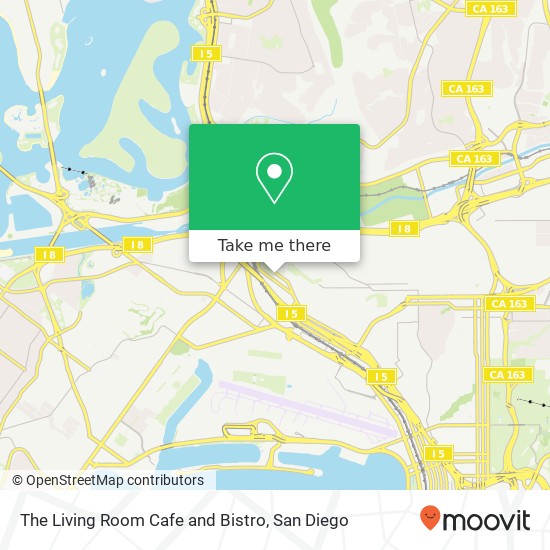 Mapa de The Living Room Cafe and Bistro
