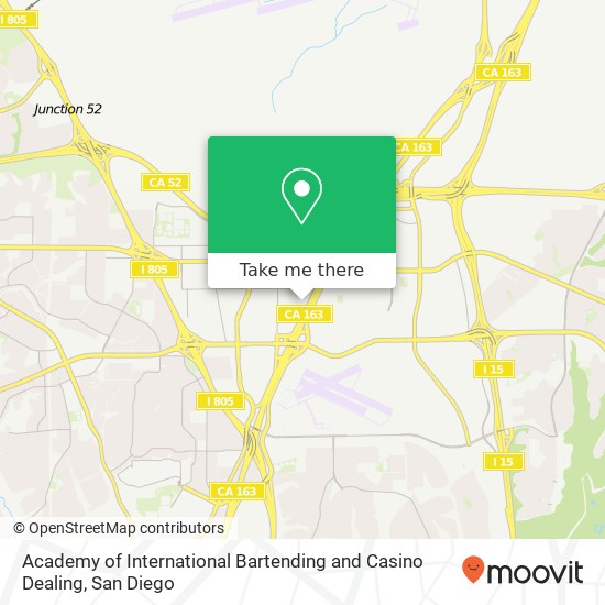 Mapa de Academy of International Bartending and Casino Dealing