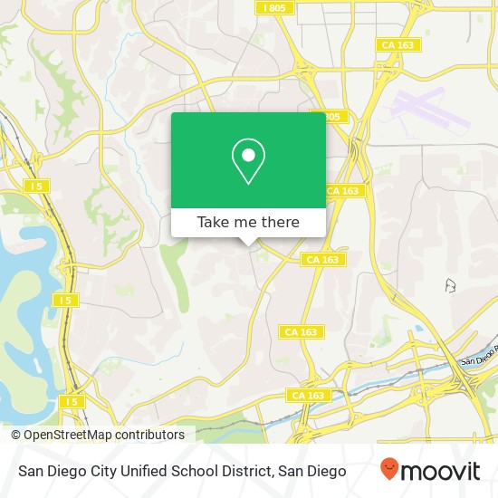 Mapa de San Diego City Unified School District