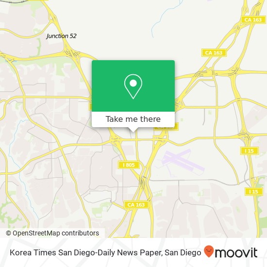 Korea Times San Diego-Daily News Paper map