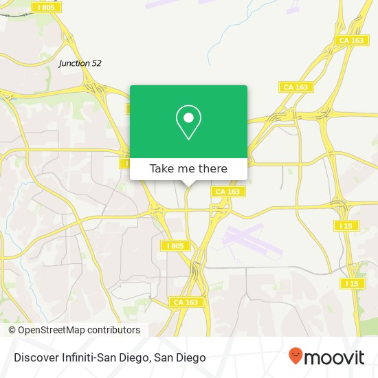 Mapa de Discover Infiniti-San Diego