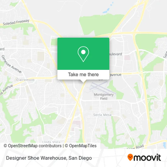 Designer Shoe Warehouse map