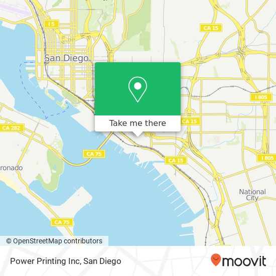 Power Printing Inc map