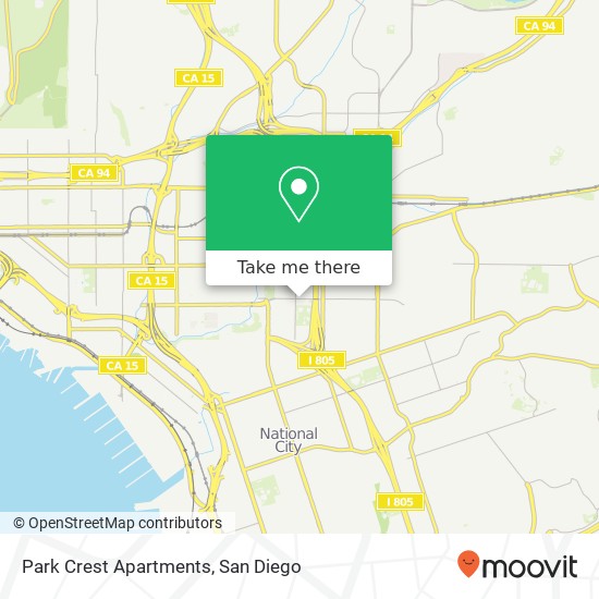 Park Crest Apartments map