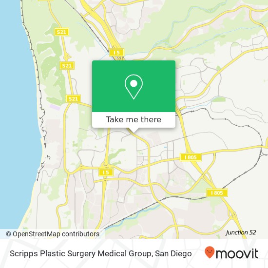 Mapa de Scripps Plastic Surgery Medical Group