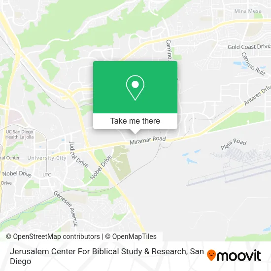 Mapa de Jerusalem Center For Biblical Study & Research