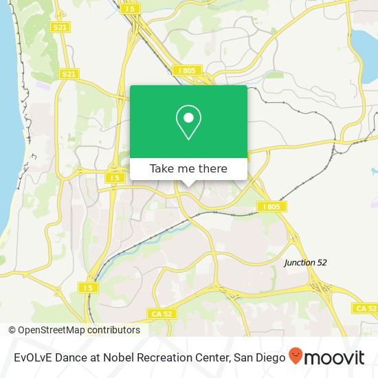 Mapa de EvOLvE Dance at Nobel Recreation Center