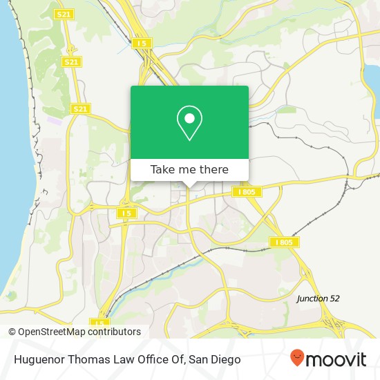 Mapa de Huguenor Thomas Law Office Of