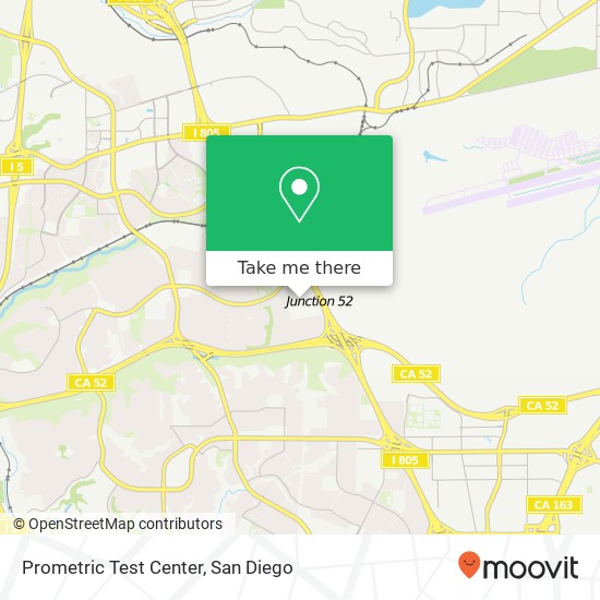 Prometric Test Center map