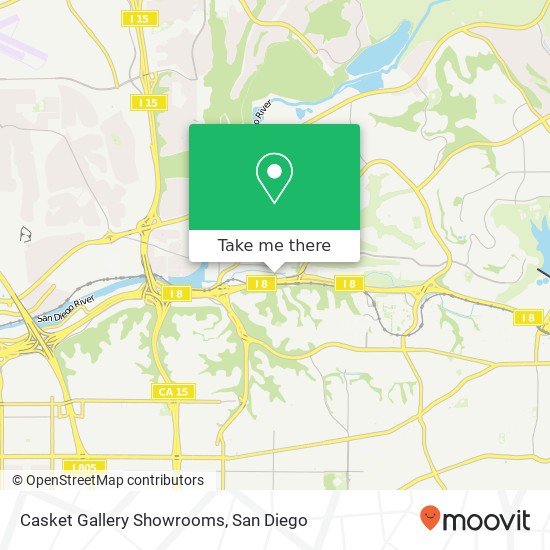 Mapa de Casket Gallery Showrooms