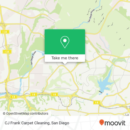 Mapa de CJ Frank Carpet Cleaning