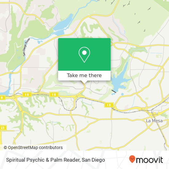 Spiritual Psychic & Palm Reader map