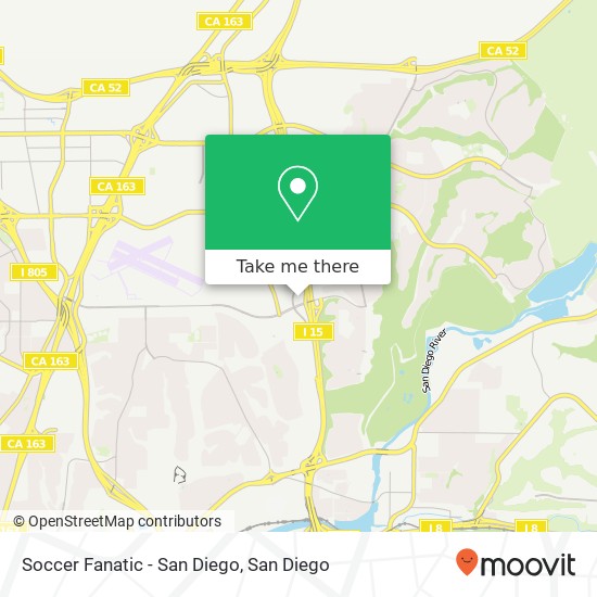 Soccer Fanatic - San Diego map